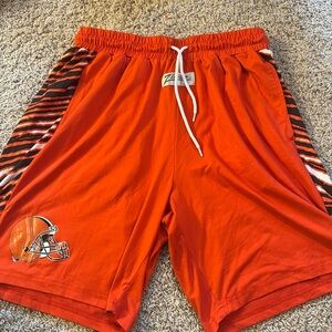 Zubaz Cleveland Browns NFL Orange Shorts Size S Football Team Apparel